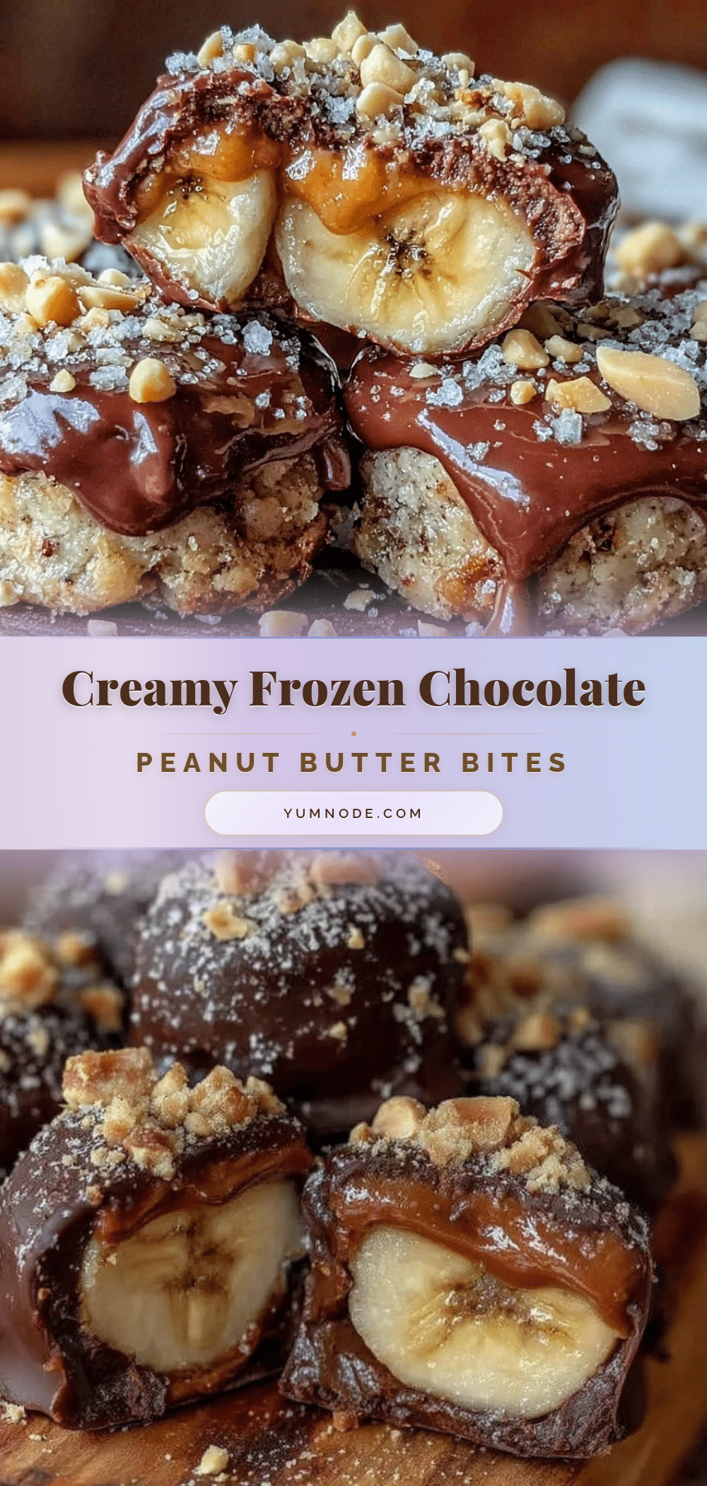 frozen chocolate peanut butter banana bites recipe