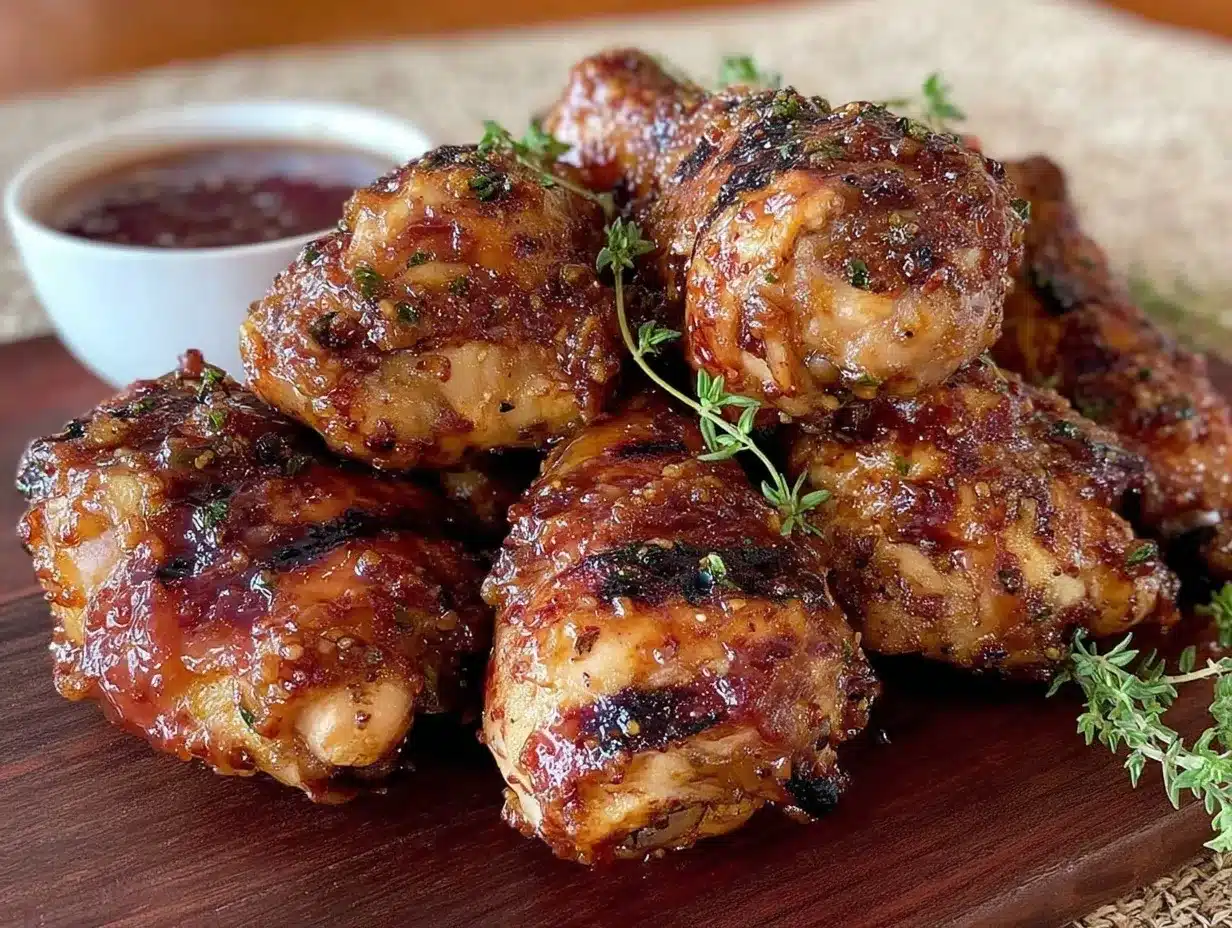 grilled honey mustard chicken drumsticks preparation steps