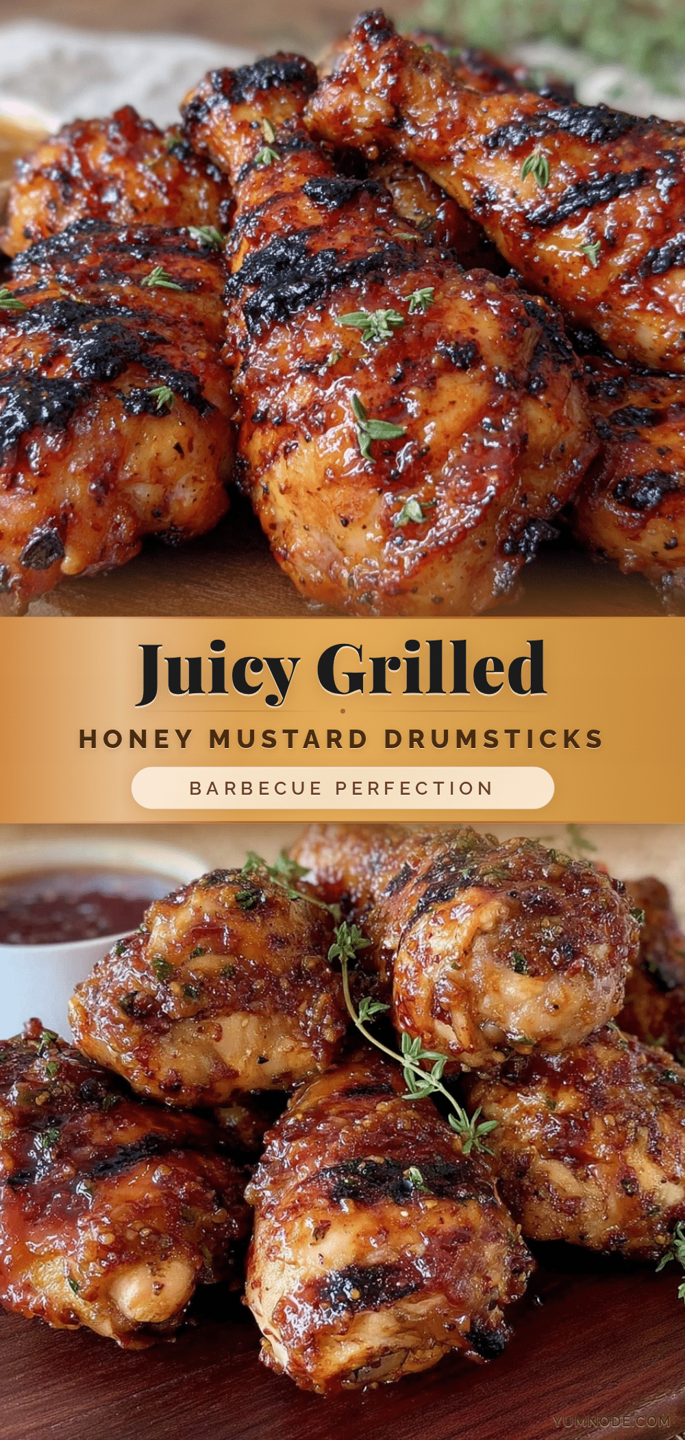 grilled honey mustard chicken drumsticks recipe