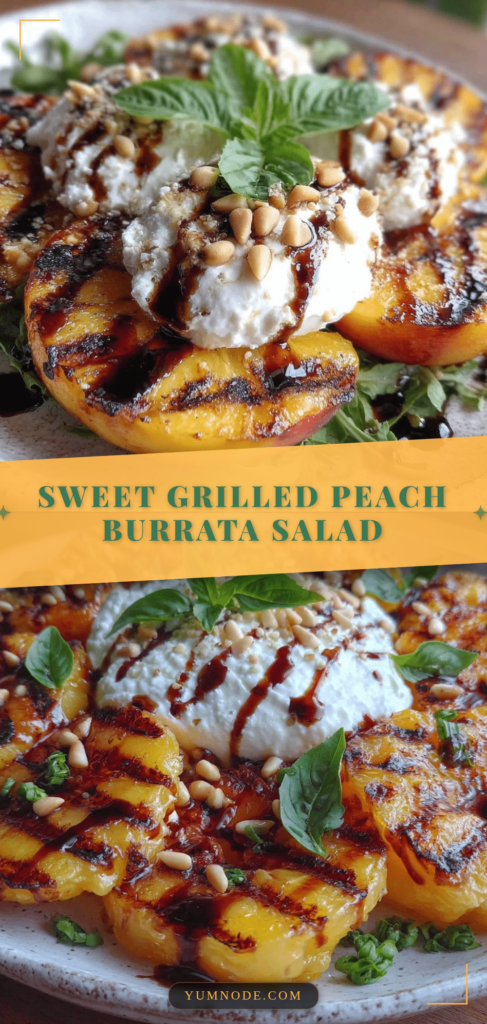 grilled peach and burrata salad recipe