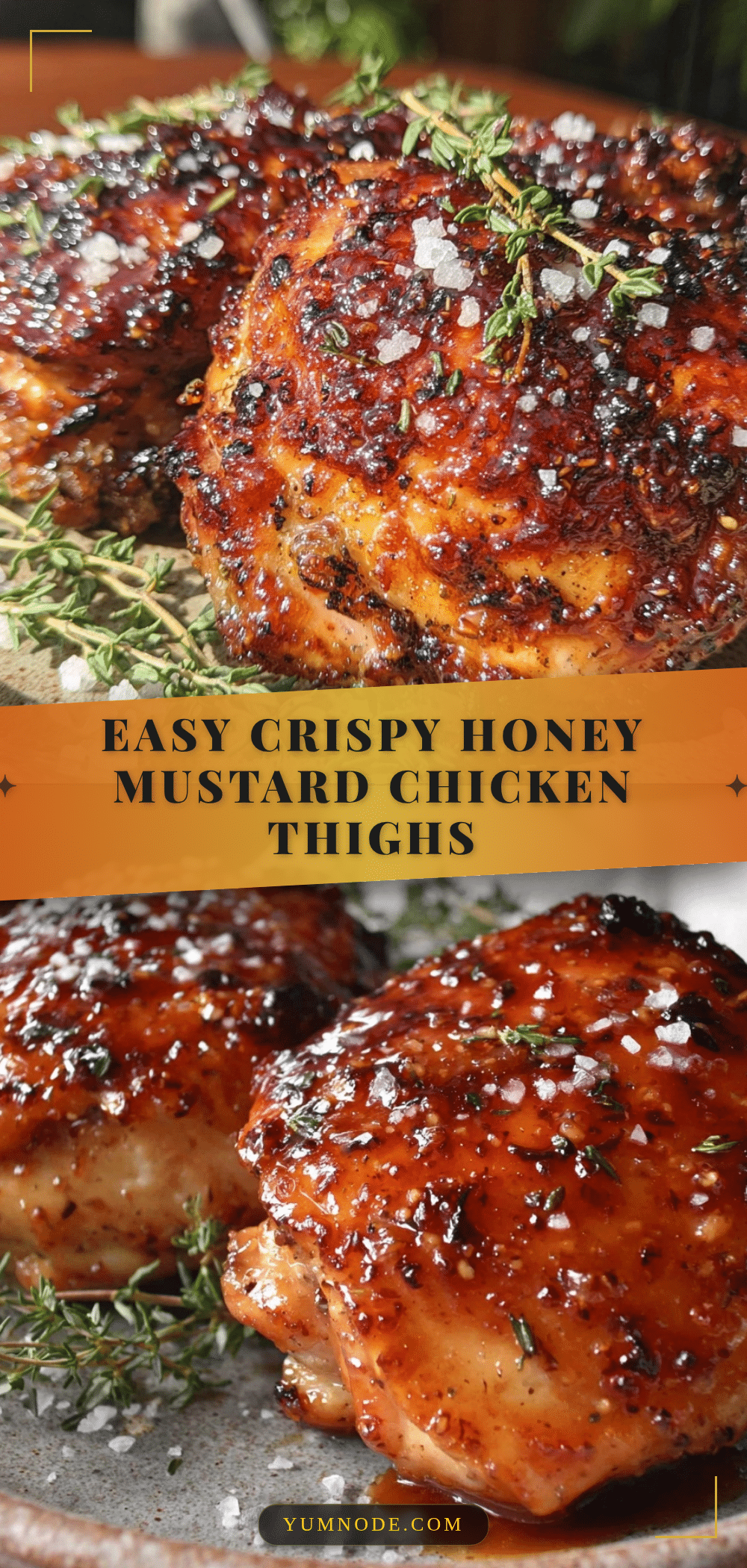 honey mustard baked chicken thighs recipe