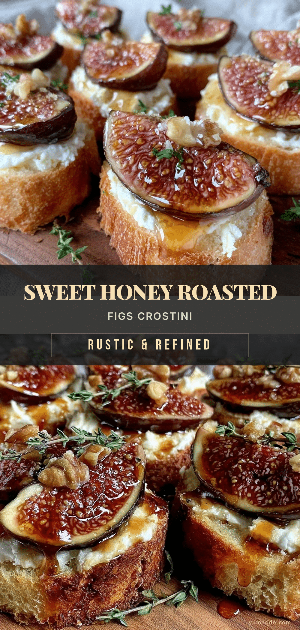 honey roasted figs goat cheese crostini recipe