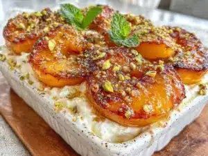 honey roasted nectarines - featured image