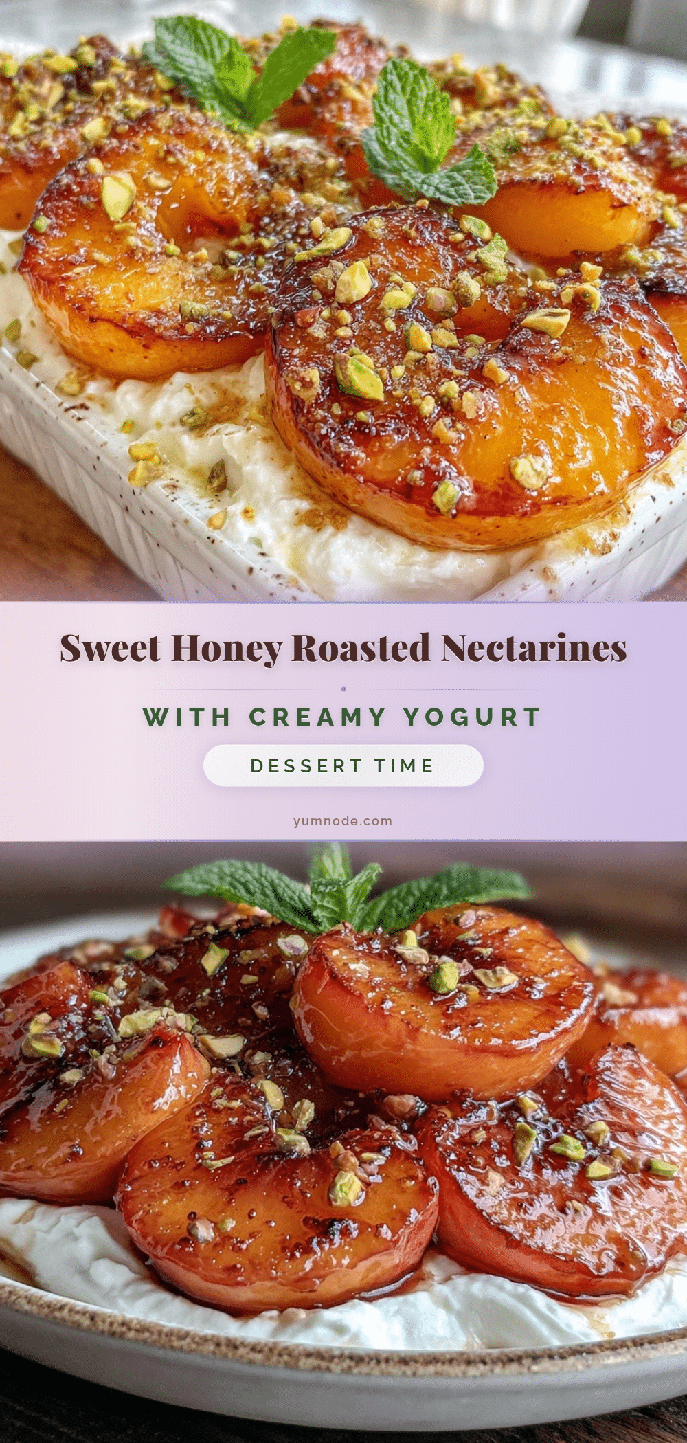 honey roasted nectarines recipe