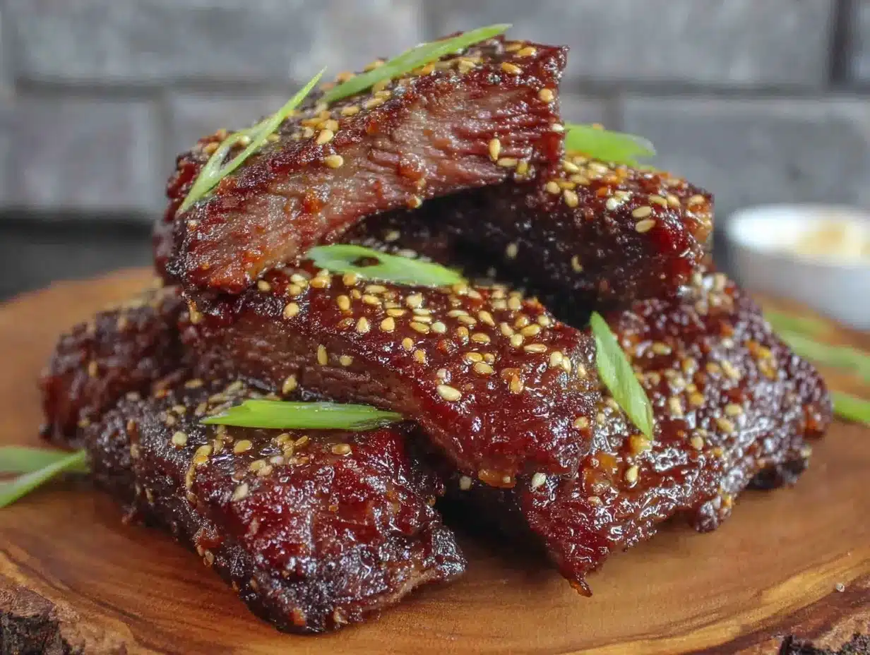 Korean BBQ short ribs preparation steps