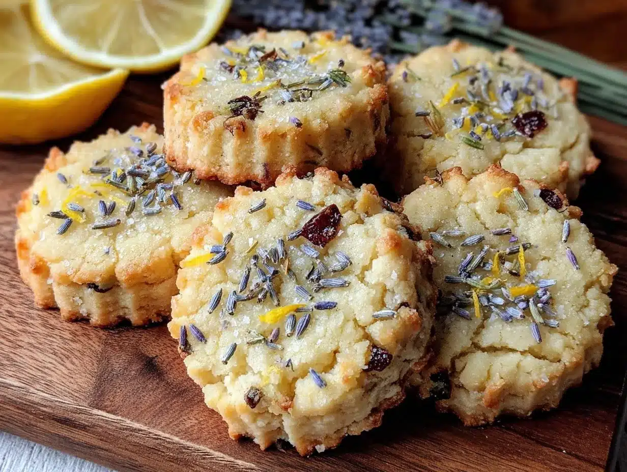 lemon lavender shortbread cookies preparation steps