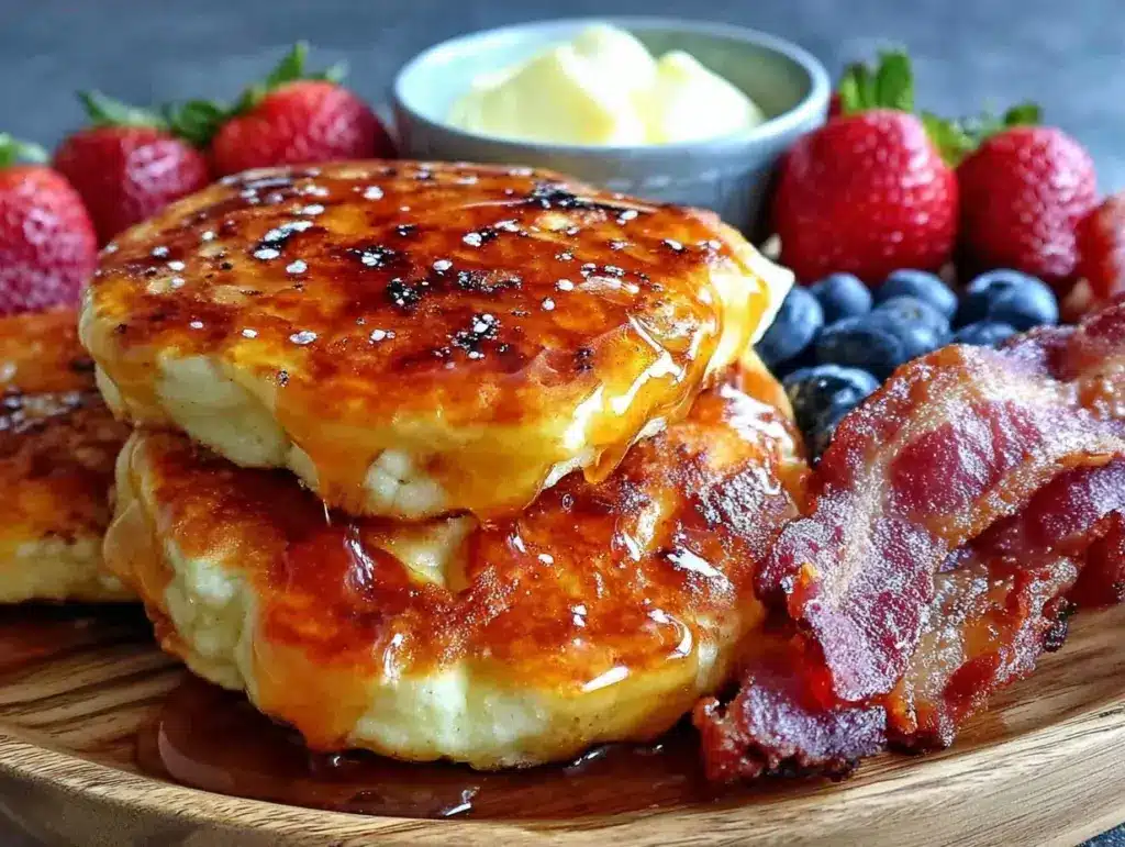 maple bacon pancake breakfast board - featured image
