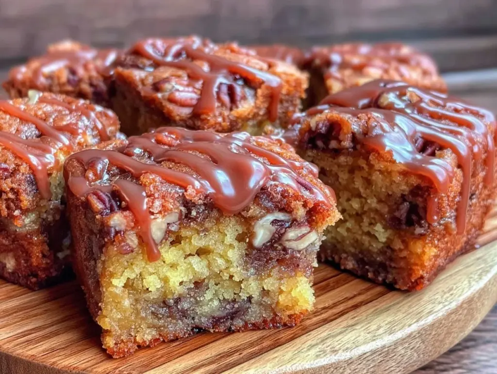 maple pecan blondies - featured image