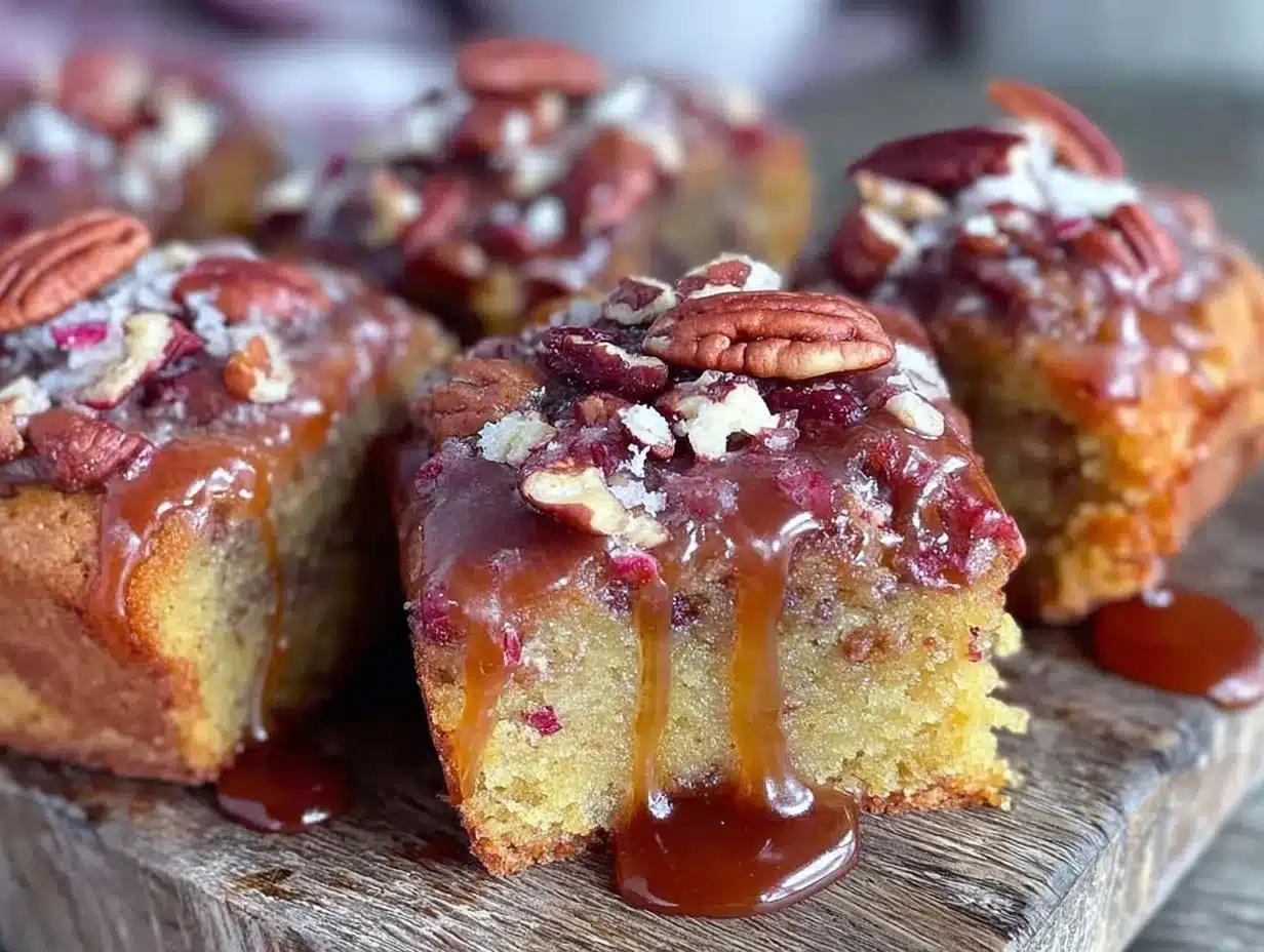 maple pecan blondies preparation steps