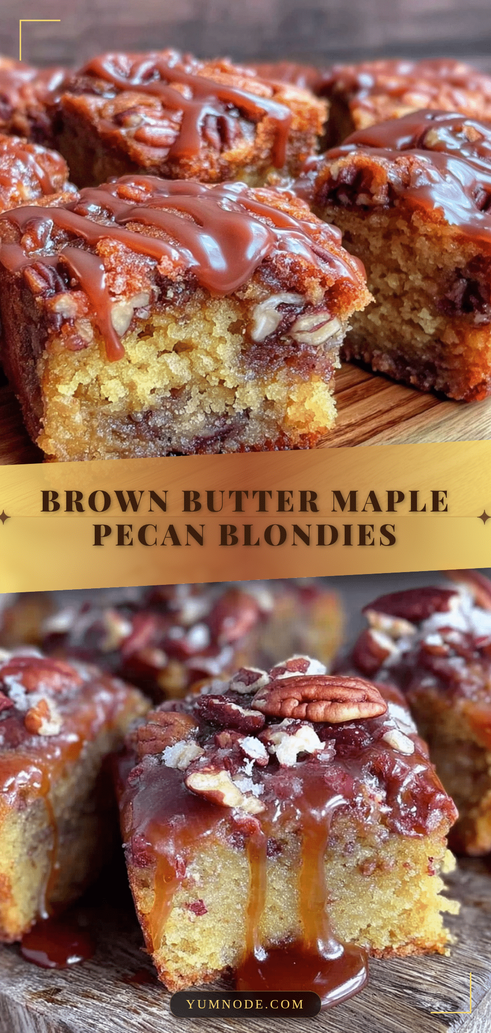 maple pecan blondies recipe