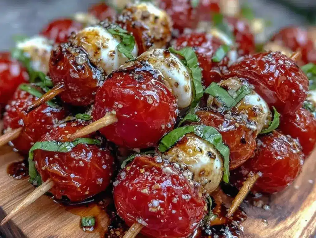 mini caprese salad skewers - featured image