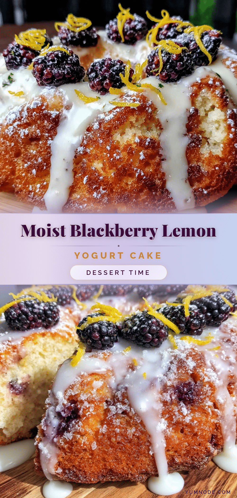 moist blackberry lemon yogurt cake recipe