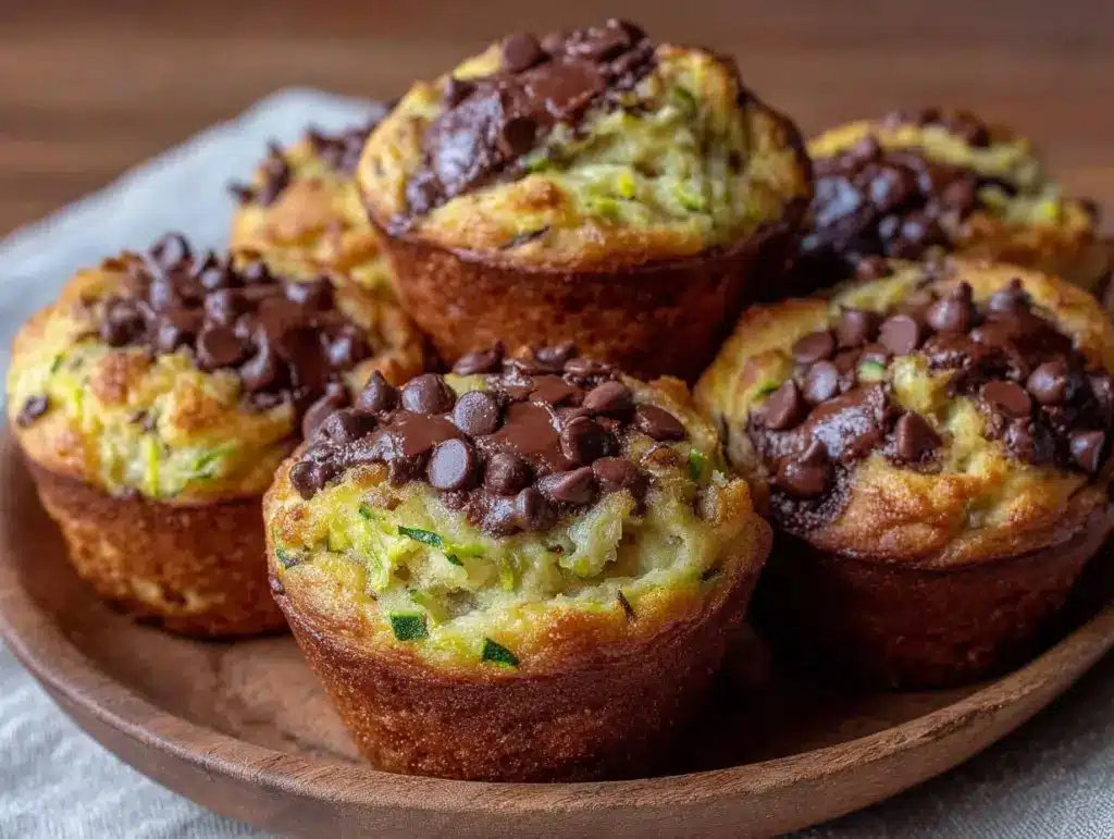 moist homemade chocolate chip banana muffins - featured image