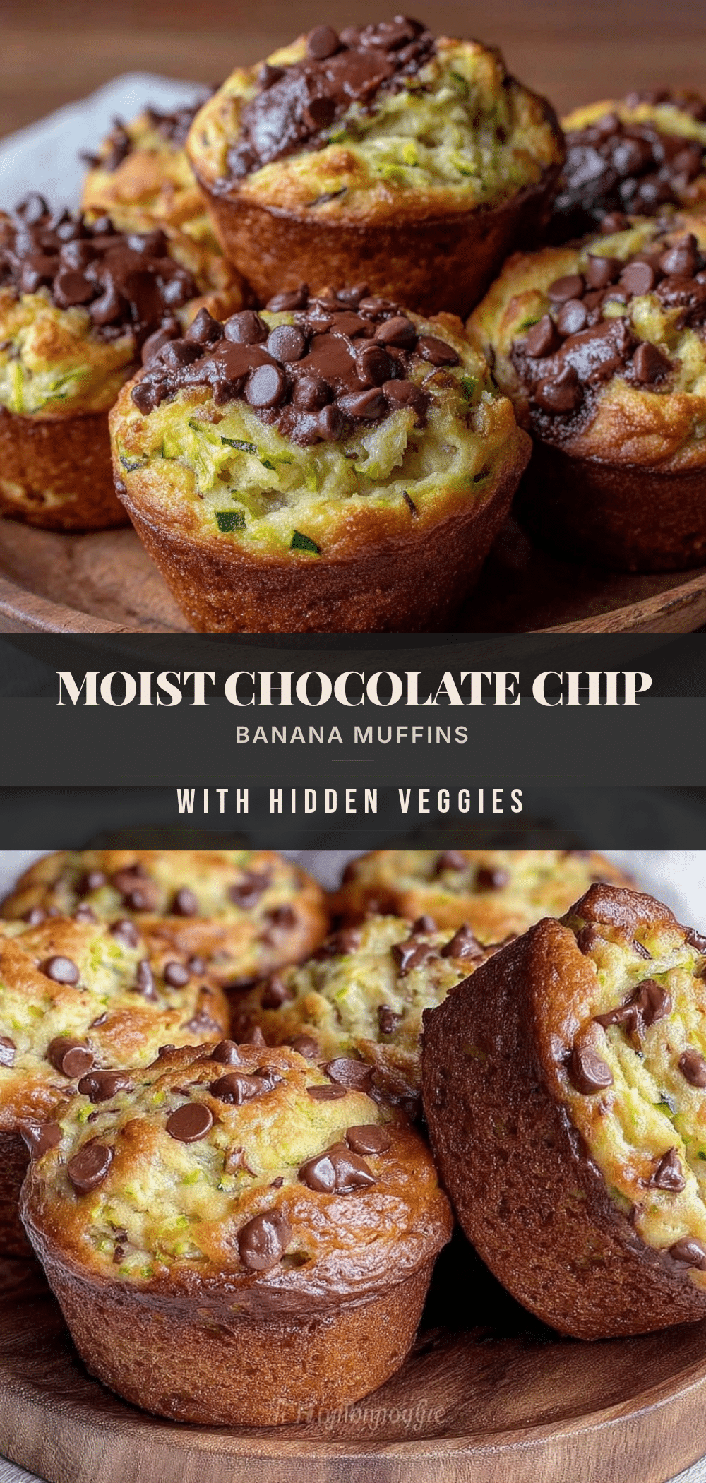 moist homemade chocolate chip banana muffins recipe