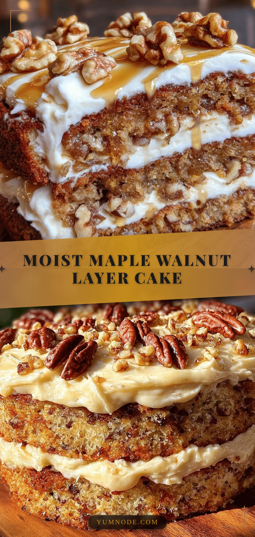 moist maple walnut layer cake recipe