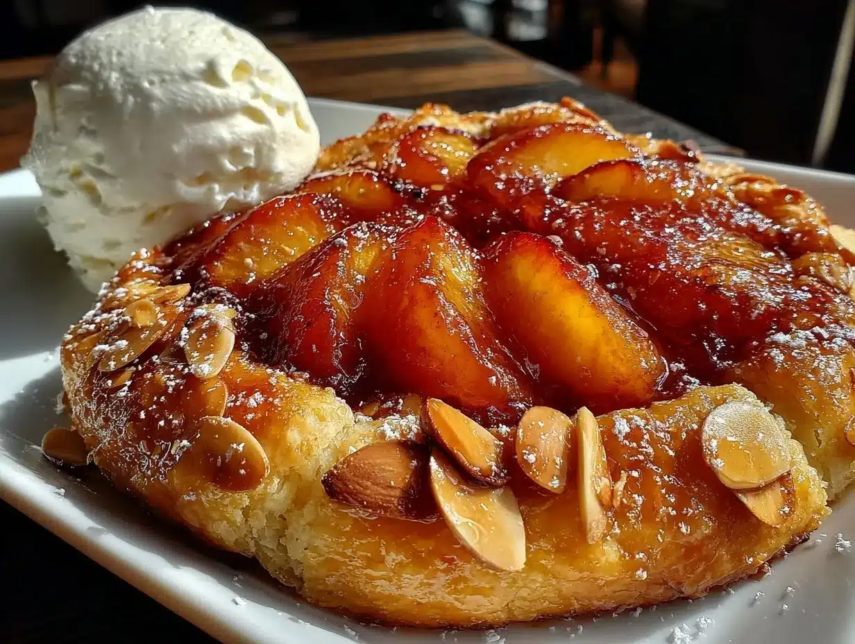 nectarine almond galette preparation steps