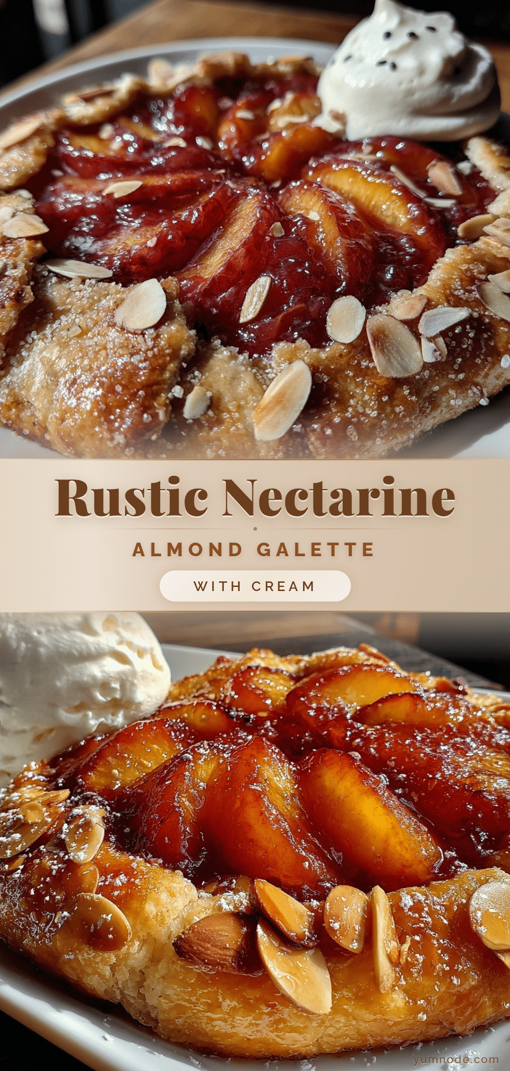 nectarine almond galette recipe