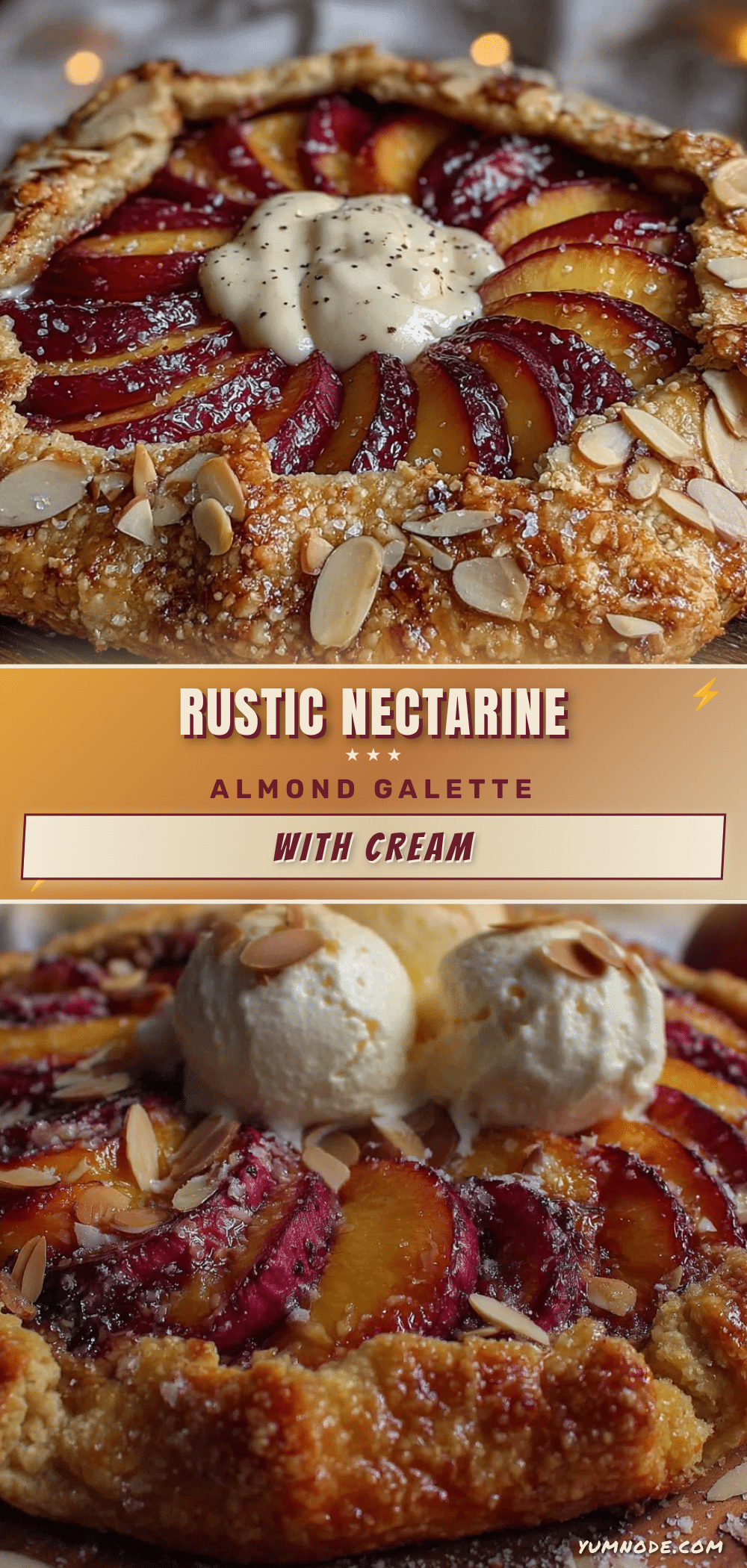 nectarine almond galette recipe
