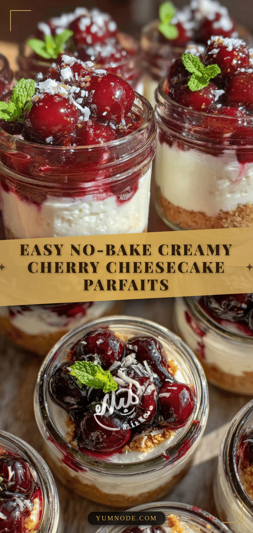 no bake cherry cheesecake parfaits recipe
