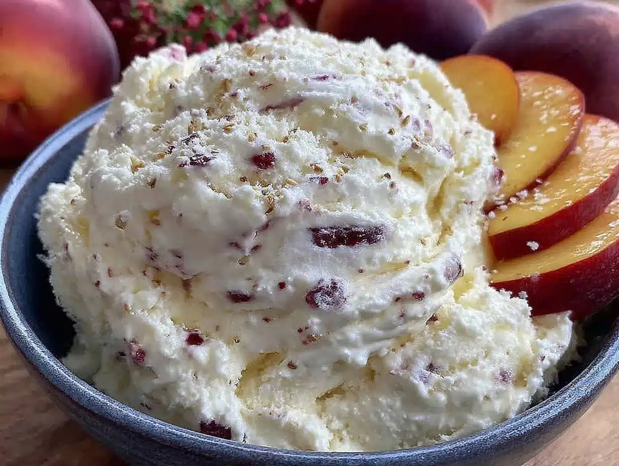 no churn fresh peach cardamom ice cream preparation steps