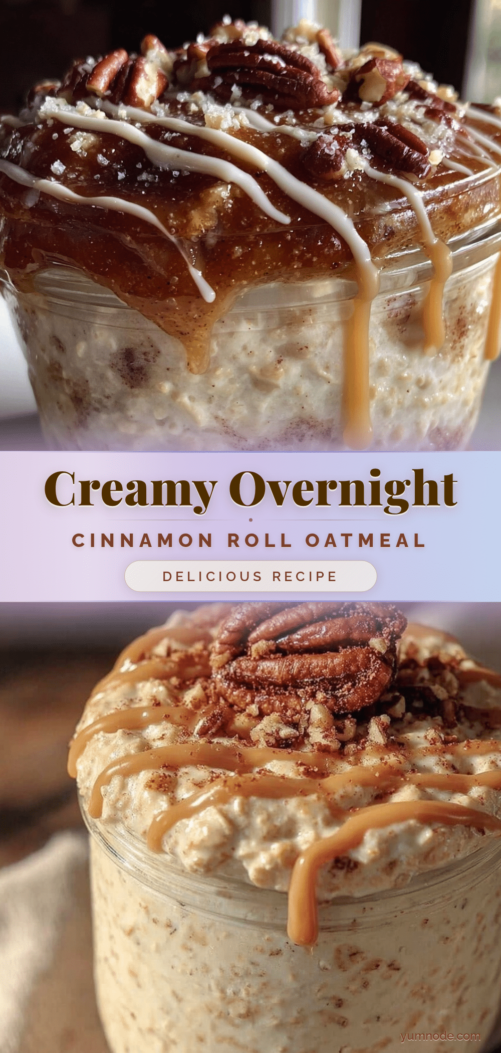 overnight cinnamon roll oatmeal recipe