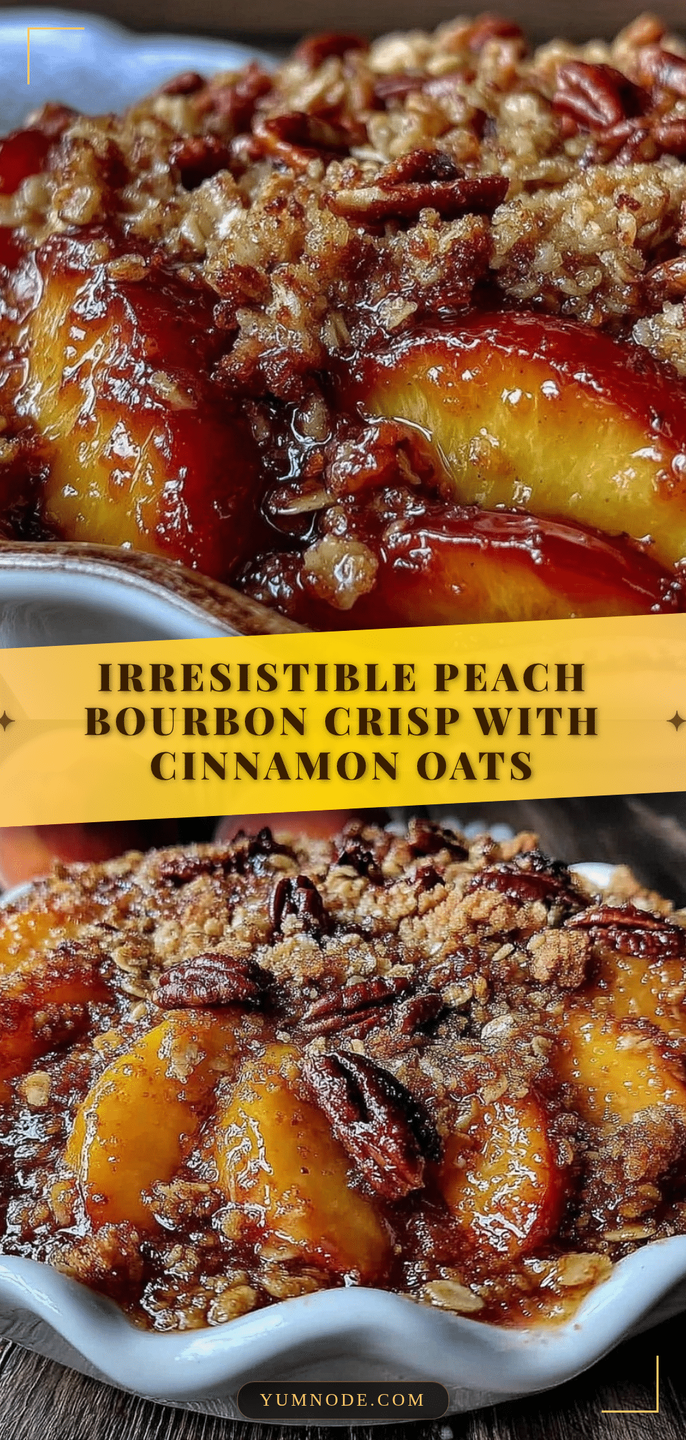peach bourbon crisp recipe