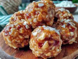 peanut butter pretzel energy bites - featured image