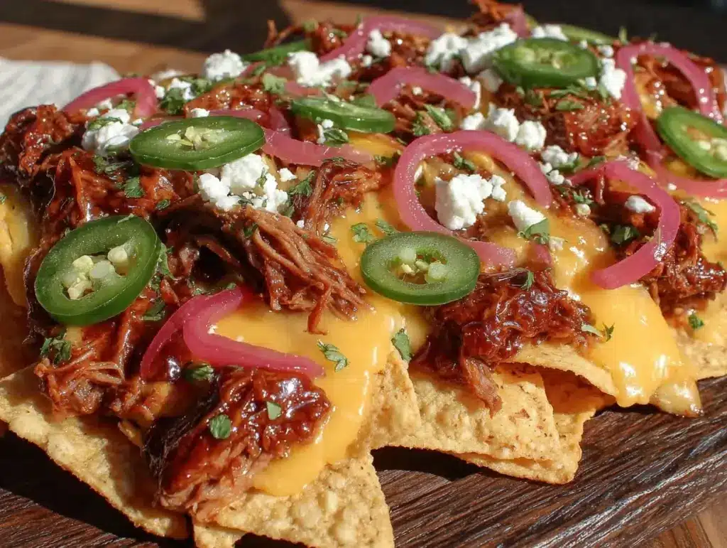 pulled pork nachos - featured image