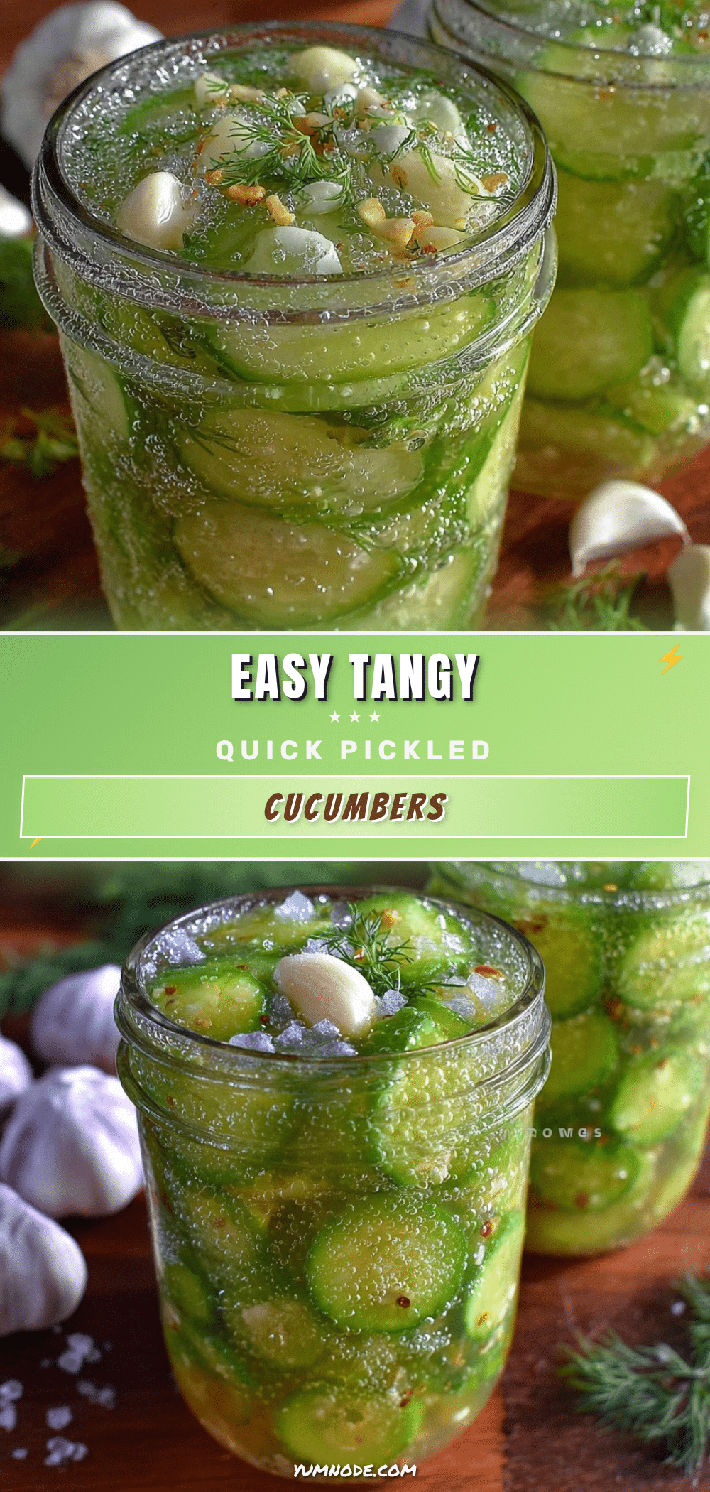 quick pickled cucumbers recipe