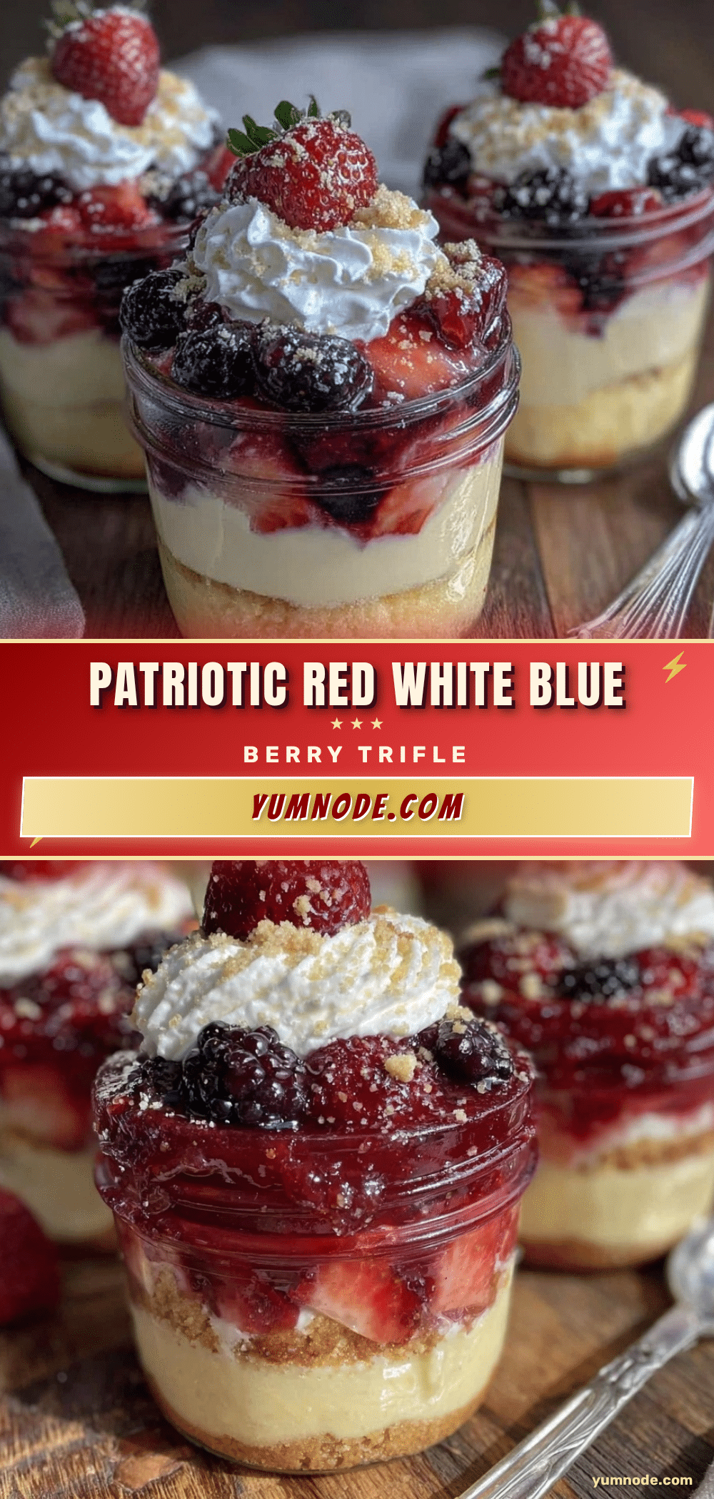 red white and blue berry trifle recipe