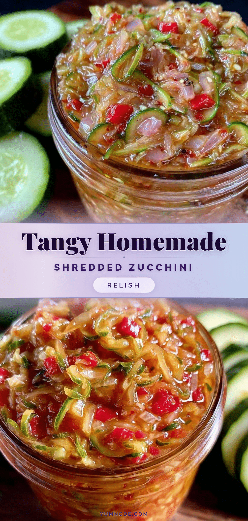 shredded zucchini relish recipe