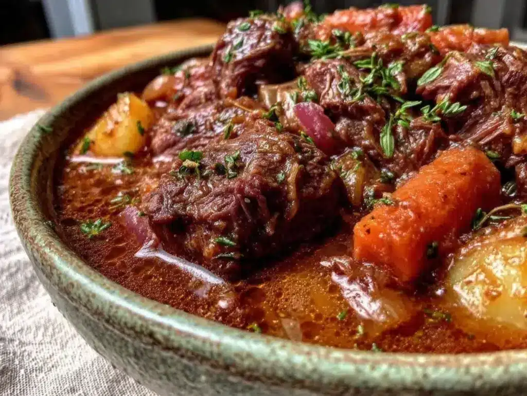 slow cooker beef stew - featured image