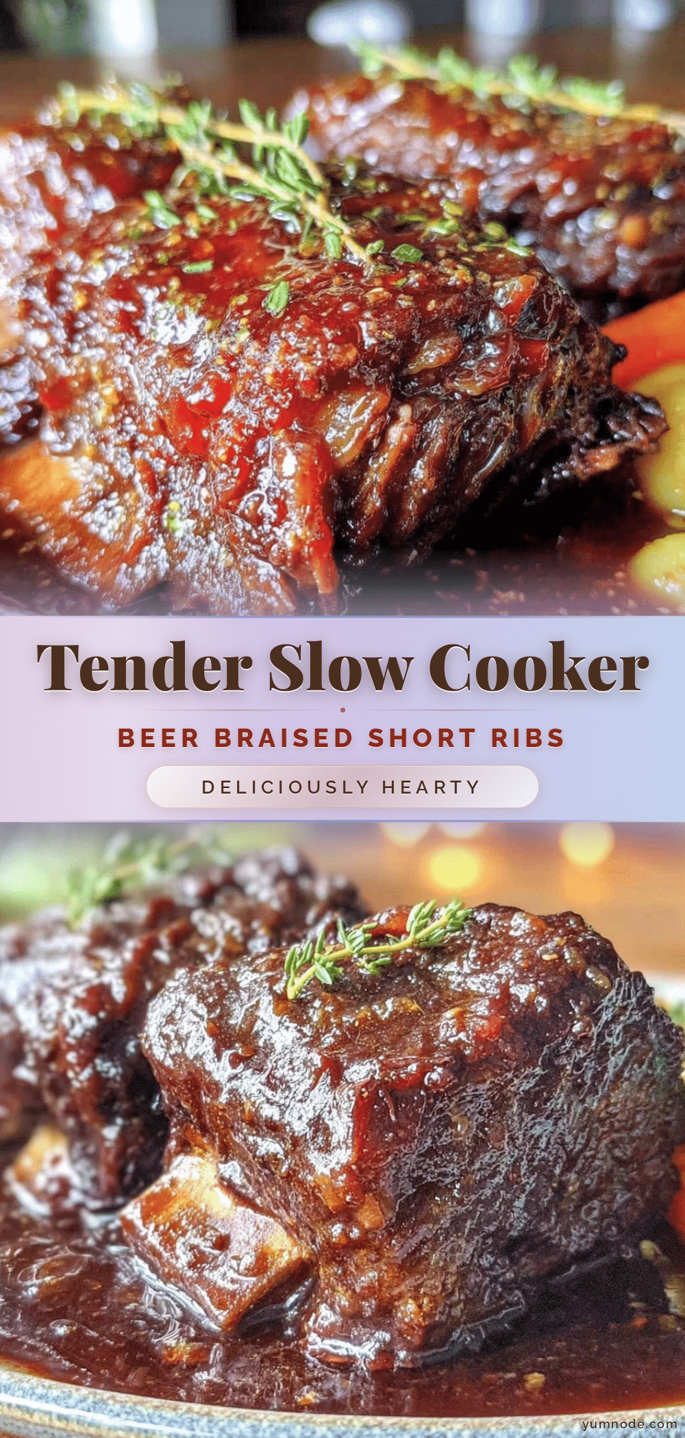 slow cooker beer braised short ribs recipe