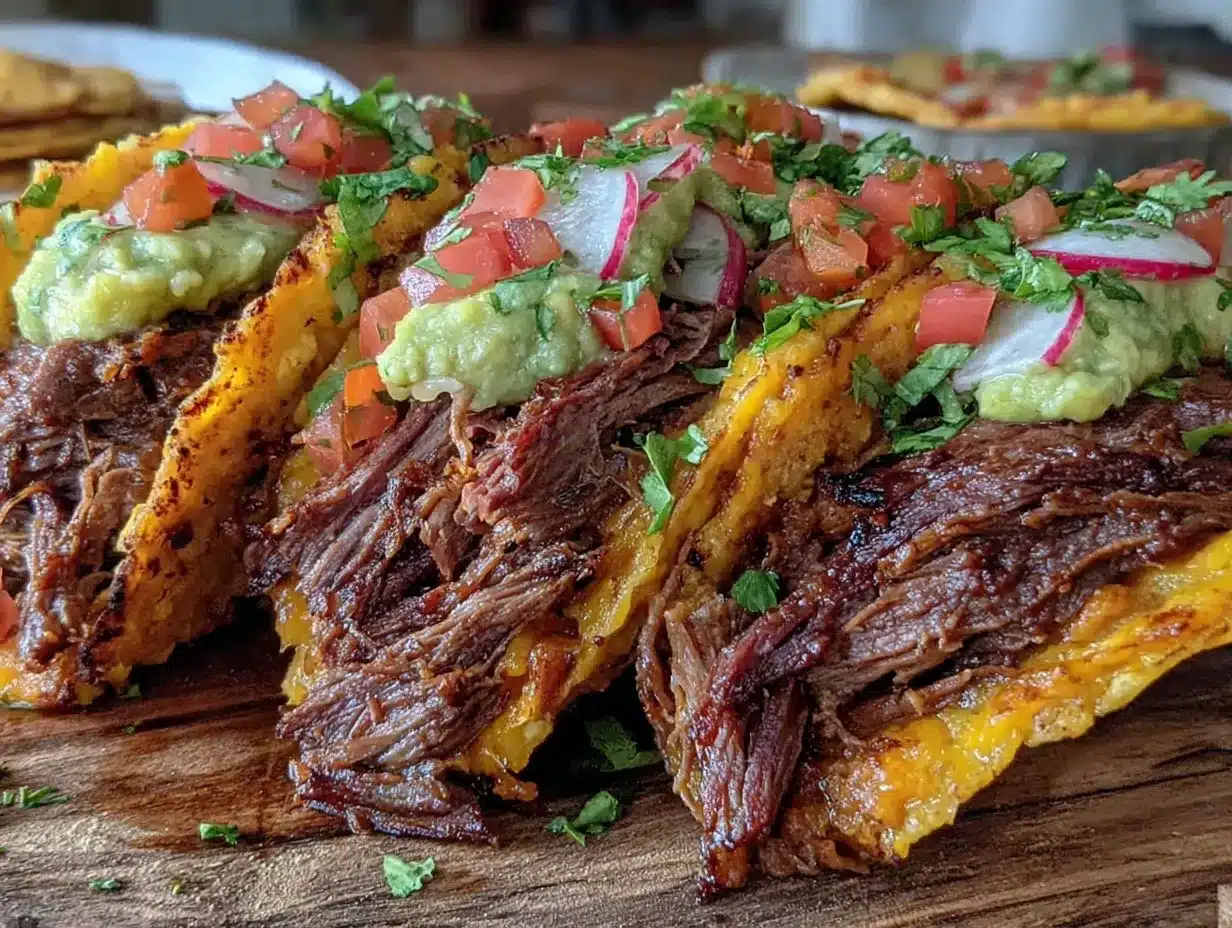 smoked brisket breakfast tacos preparation steps