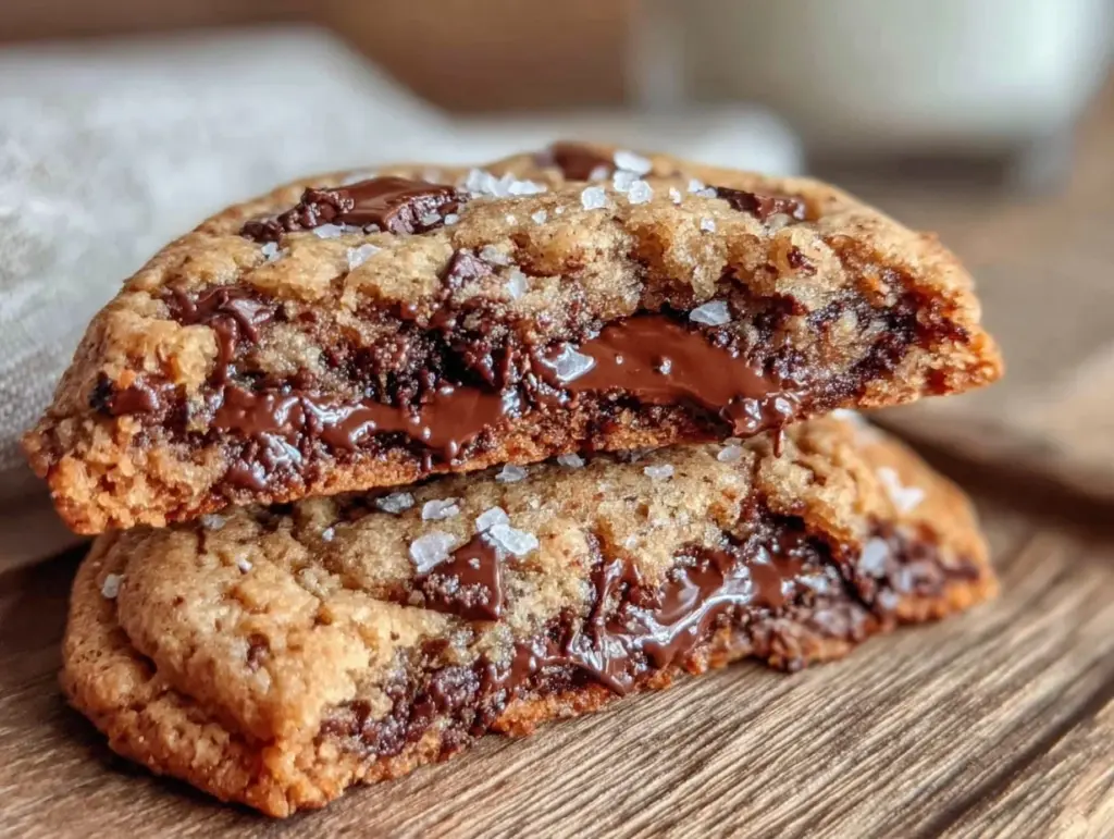 tender brown butter chocolate chip cookies - featured image