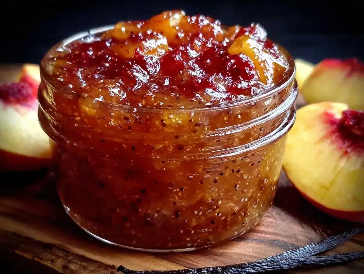 bourbon peach jam preparation steps