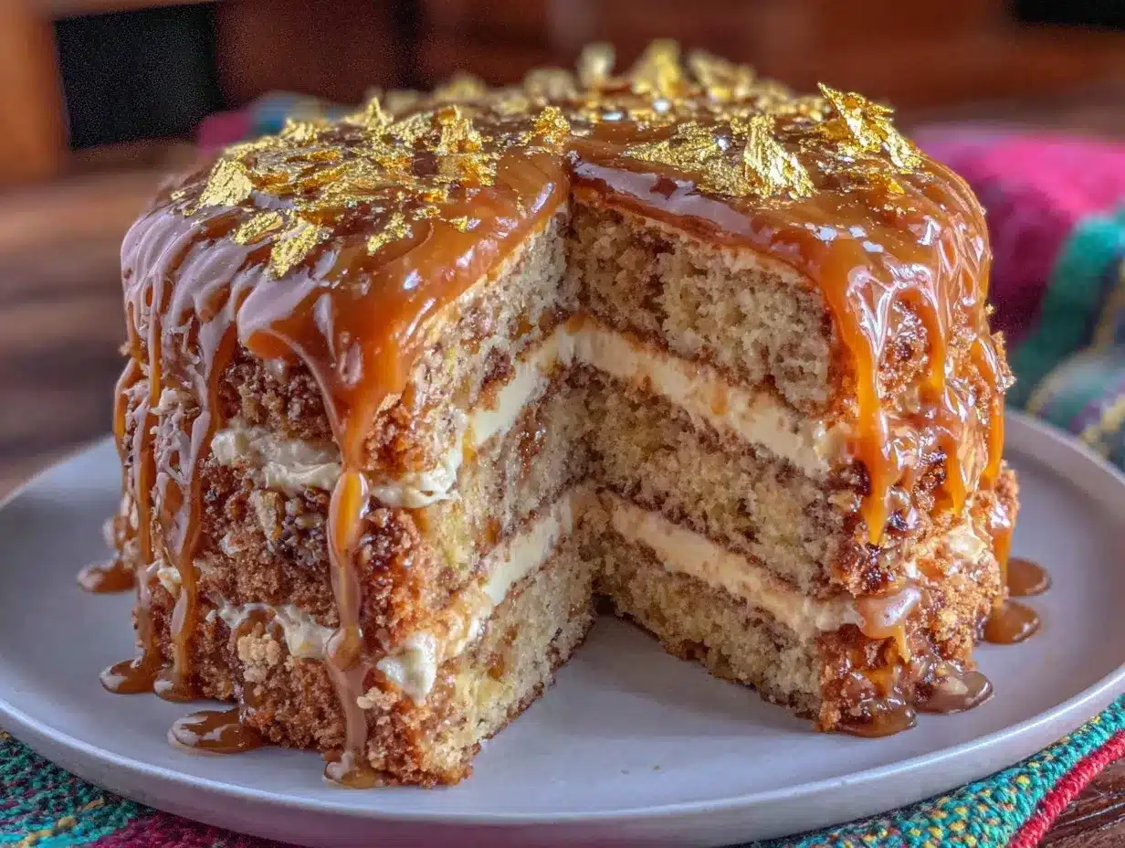 brown butter caramel birthday cake preparation steps