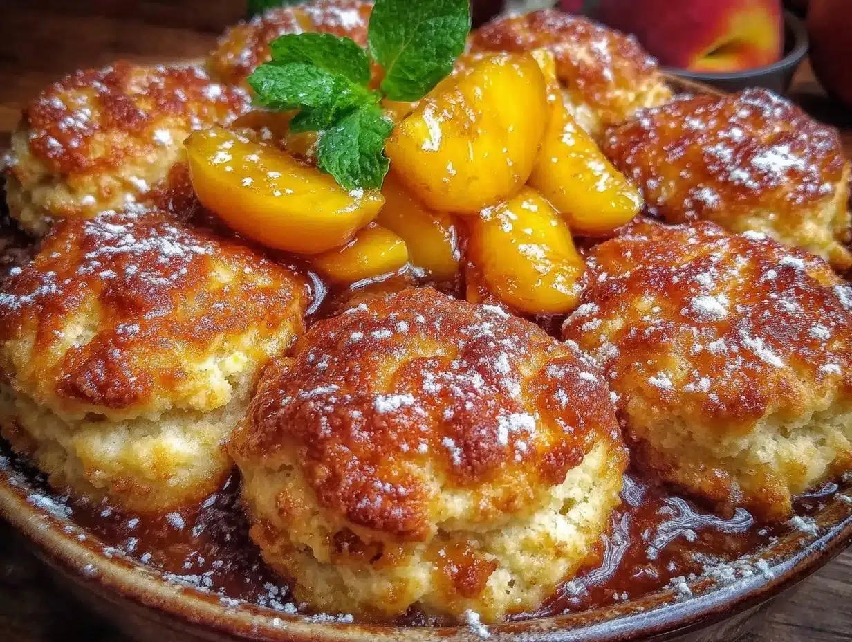 brown butter peach cobbler preparation steps