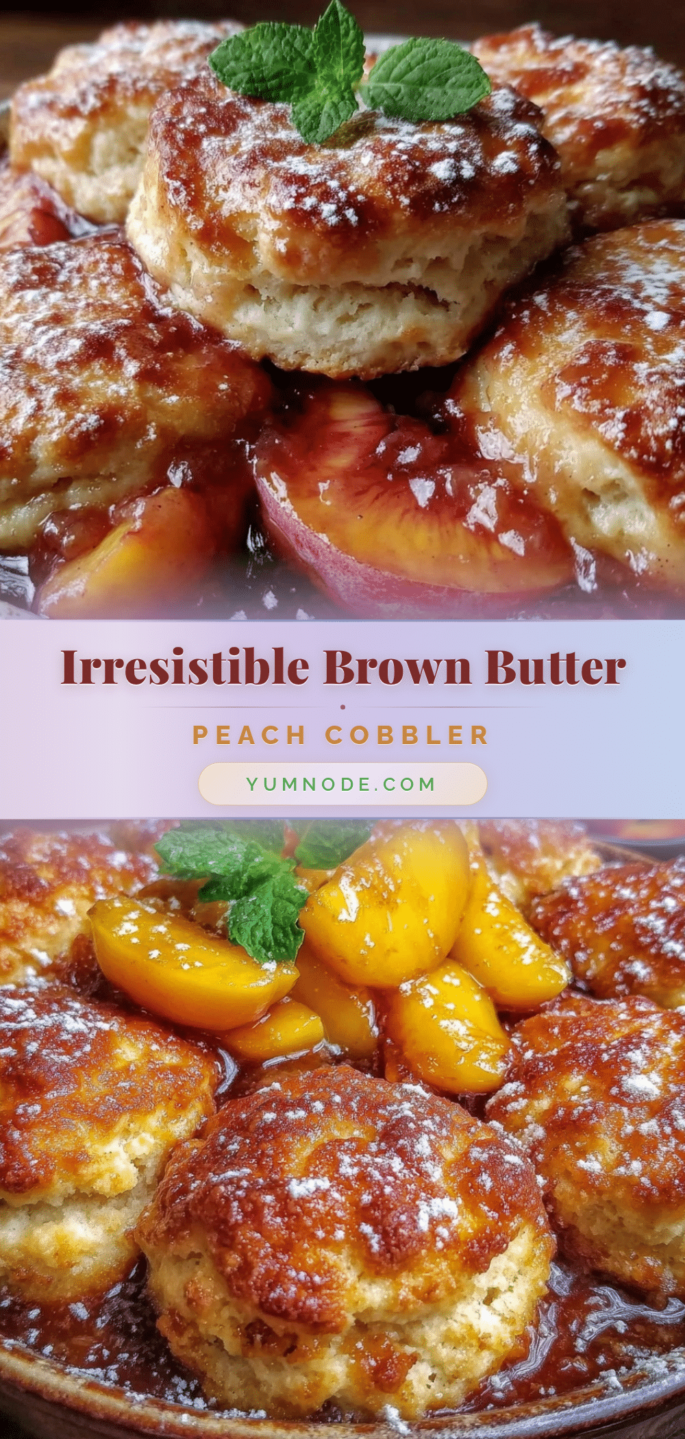 brown butter peach cobbler recipe