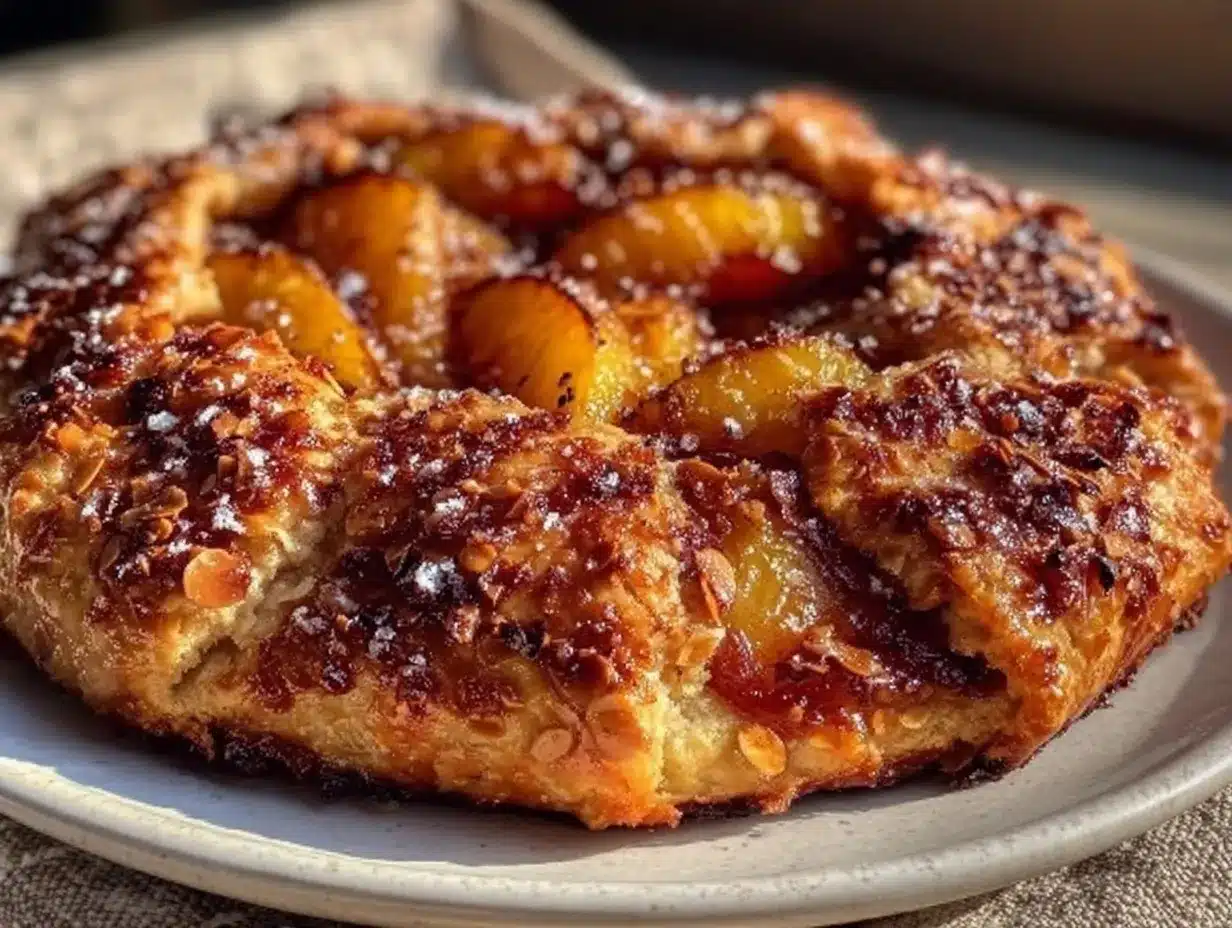 Cardamom Peach Galette preparation steps