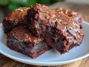 chocolate zucchini brownies - featured image