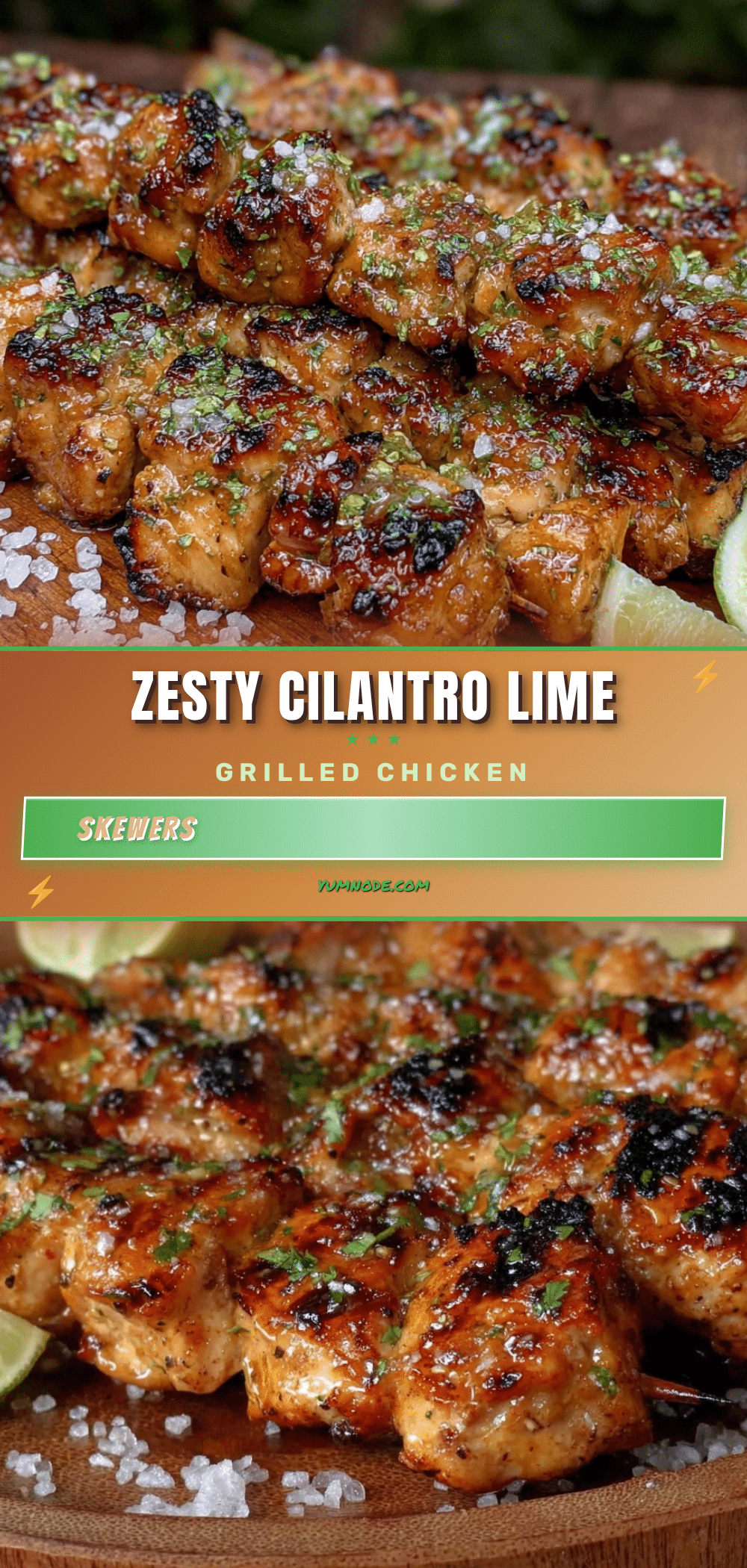 cilantro lime grilled chicken skewers recipe