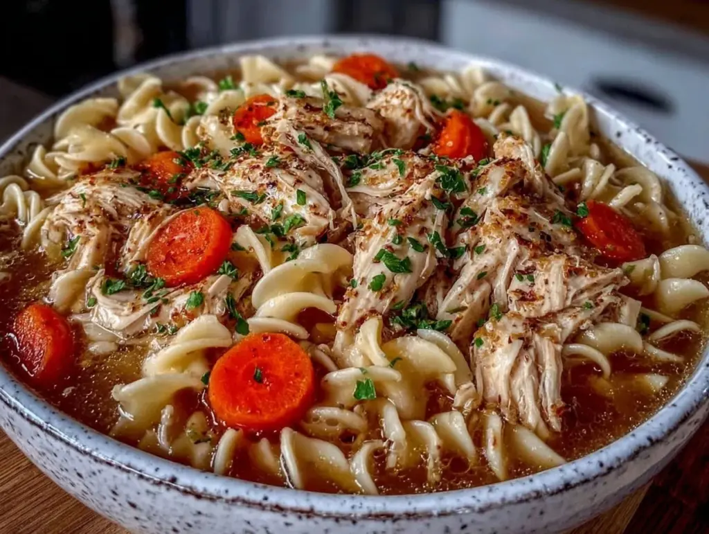cozy classic chicken noodle soup from scratch - featured image