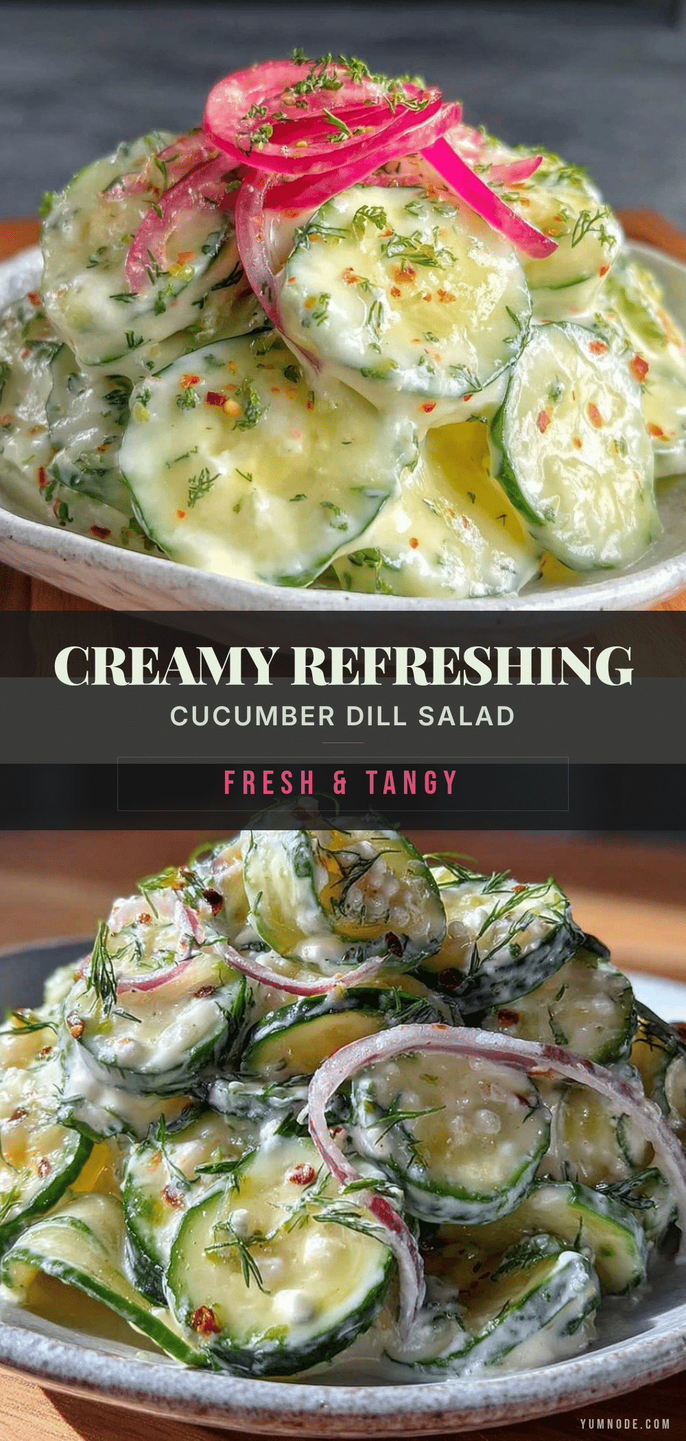 creamy cucumber dill salad recipe