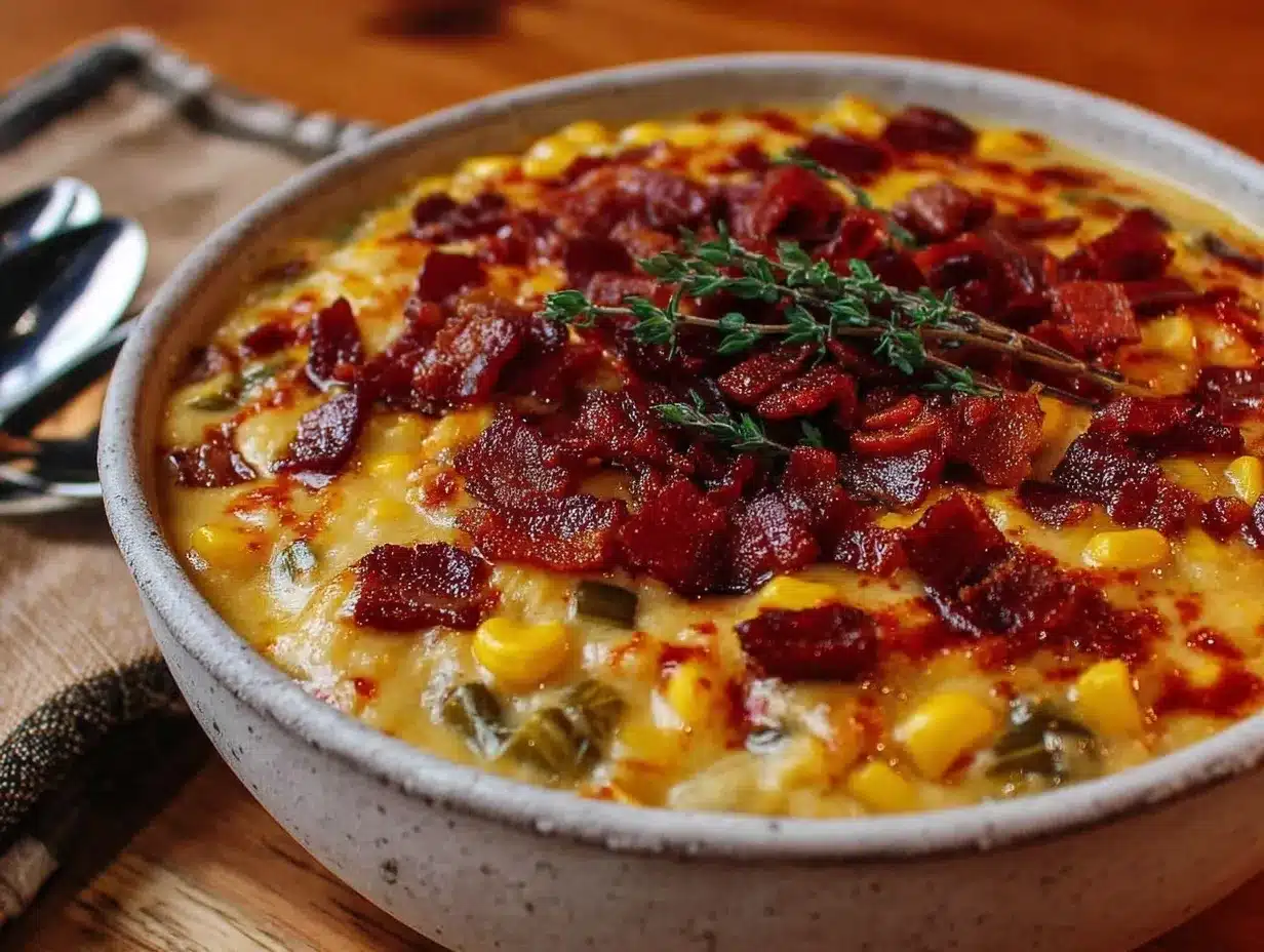 creamy hatch chile corn chowder preparation steps
