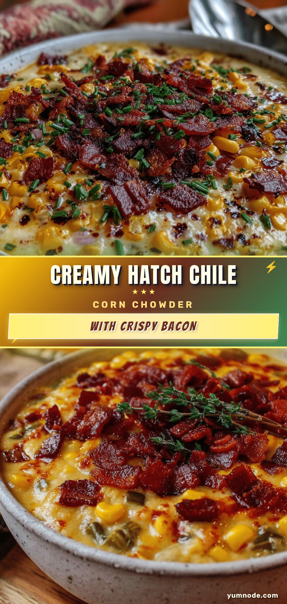 creamy hatch chile corn chowder recipe