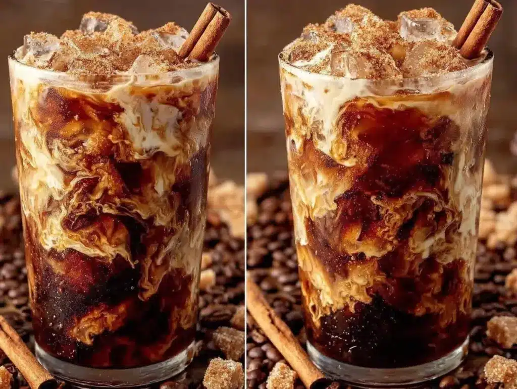 creamy iced brown sugar oat milk cinnamon cold brew - featured image