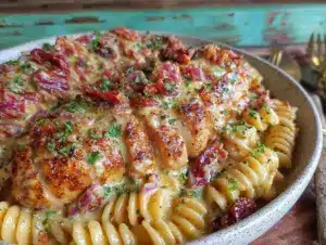 creamy marry me chicken pasta - featured image