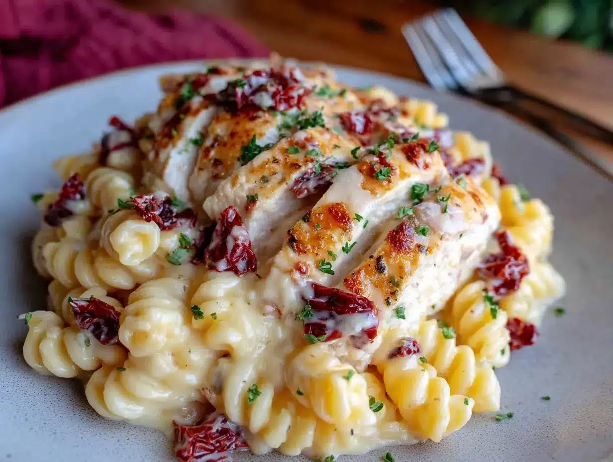 creamy marry me chicken pasta preparation steps