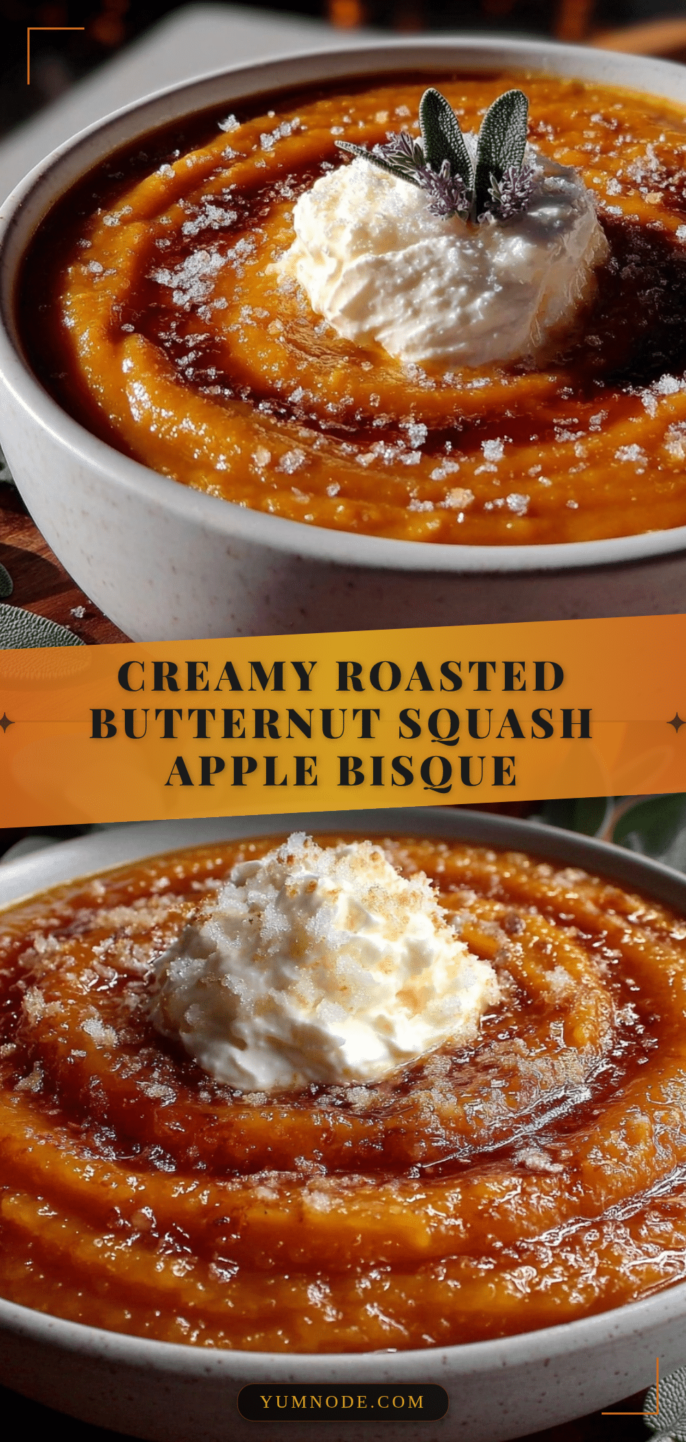 creamy roasted butternut squash apple bisque recipe